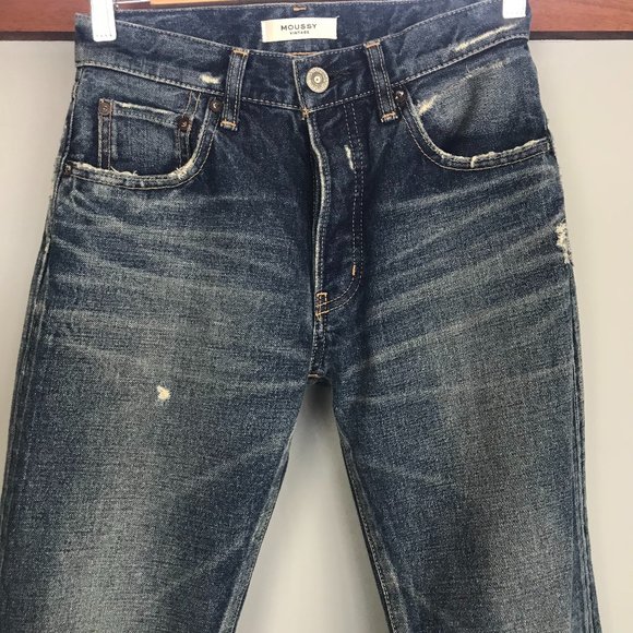 🌸Moussy Vintage Distressed Jeans, 24 - Picture 3 of 10